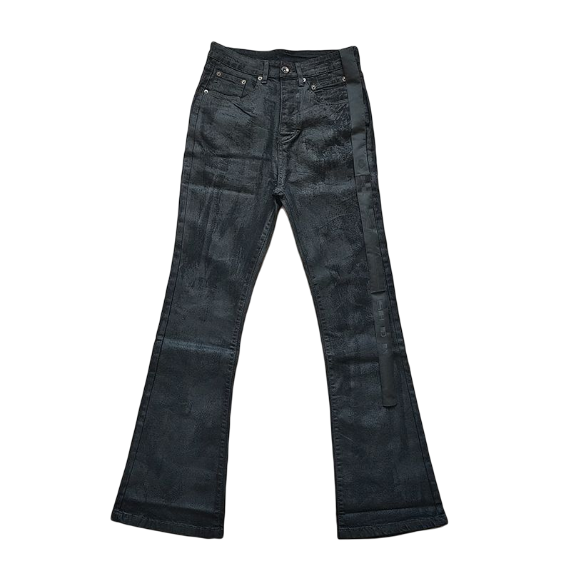 Rick Owens Waxed Jeans - PandaFinds